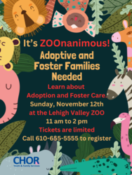 It's ZOOnanimous! We need Adoptive and Foster Families!