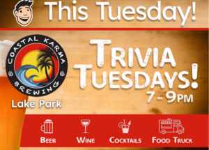 Trivia Tuesdays @ Coastal Karma Brewery | Fun & Friendly Atmosphere