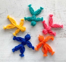 Old-Fashioned Boredom Busters - Yarn Dolls!