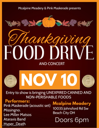 Thanksgiving Food Drive and Concert