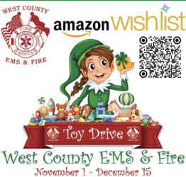 West County EMS and Fire Protection Toy Drive
