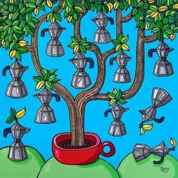 El Cafecito Art Exhibition Reception  at The Box Art Gallery
