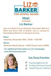 Liz Barker School Board Candidate Meet & Greet