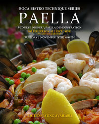 Boca Bistro Technique Series: Paella - November 28