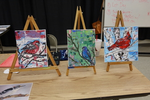 Try it Thursday: Palette Knife Painting - Winter Birds
