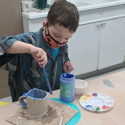 Hand-building with Clay/Ages 4-7. 4 Saturdays, Feb 3 – 24, 10am – 11:30pm