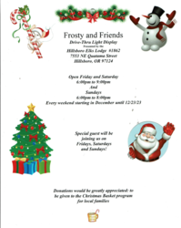 Frosty and Friends Drive-Thru Light Display