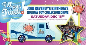 Join Beverly’s Birthdays for their Annual Holiday Toy Drive