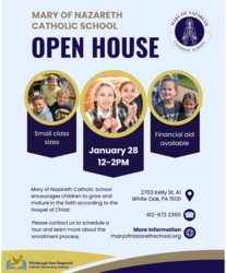Mary of Nazareth Catholic School Open House