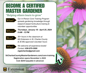 Certified Master Gardener Training Program