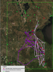 Trail Networks Connecting Ancient Sites in the Western Okeechobee Region