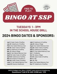Free Bingo At Senior Services Plus