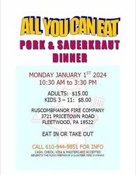 AYCE Pork & Kraut Dinner