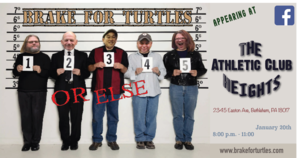 Brake For Turtles LIVE at The Heights Athletic Club