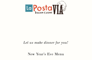 Special NYE Menu