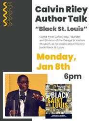 Calvin Riley Author Talk “Black St. Louis”