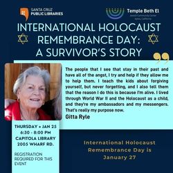International Holocaust Remembrance Day: A Survivor's Story