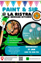 Dandelion Dust – Paint and Sip Event at La Ristra New Mexican Kitchen