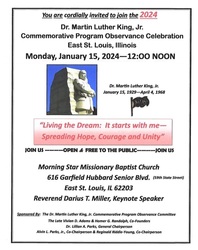 2024 Annual East St. Louis Dr. King Commemorative Observance Program