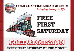 Free First Saturday at Gold Coast Railroad Museum
