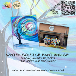 Winter Solstice Paint and Sip at Hoppy Vine Oro Valley