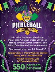 Manchester Pickleball Mardi Gras Masquerade