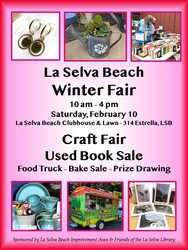 La Selva Beach Winter Craft Fair and Book Sale, February 10