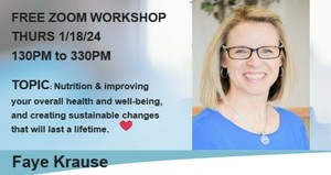 FREE ZOOM WORKSHOP ON NUTRITION & HEALTHY EATING