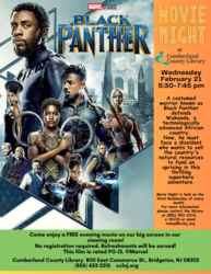 Movie Night at Cumberland County Library, February 21