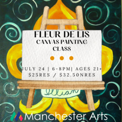 Fleur de Lis Canvas Painting
