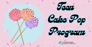 Teen Cake Pop Program