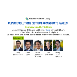 Climate Solutions District 16 Candidate Panel Part 1