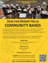 Desert Hills Community School of Music Community Band Concert