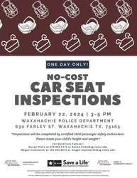 Free car seat inspections