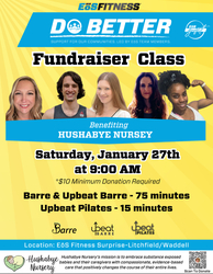 Move with Purpose: Join EōS Fitness for a Workout Fundraiser benefiting Hushabye Nursery, supporting