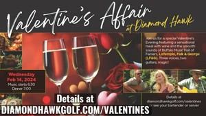 Valentine's Dinner with LoTempio, Falk & George at The Hawk!