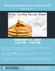 Shrove Tuesday Pancake Dinner