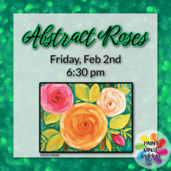 Abstract Roses Acrylic Painting Event