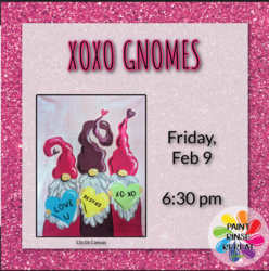 XOXO Gnomes Acrylic Painting Event
