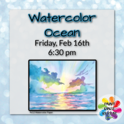 Watercolor Ocean Painting Event