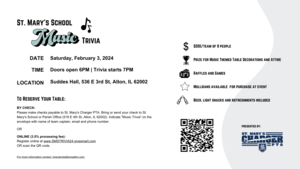 Music Trivia Night - Saint Mary's School (Alton)