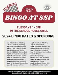 Free Bingo At Senior Services Plus