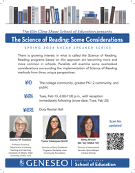"The Science of Reading: Some Considerations" - Shear Speaker Series