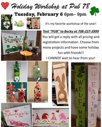 Paint Party at Pub 78 Hosted by RAD Canvas