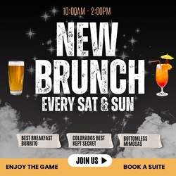 Brunch Every Saturday and Sunday