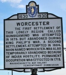 Early Worcester Settlements