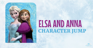 Elsa and Anna Character Jump at Freefall!
