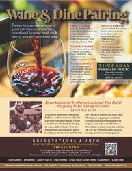 WINE & DINE PAIRING with TIM BRITT LIVE!