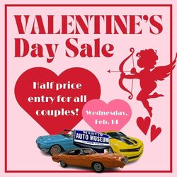 Valentine's Day at the Martin Auto Museum - Half Price for Couples!
