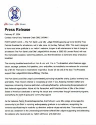 Upcoming Patriot Breakfast